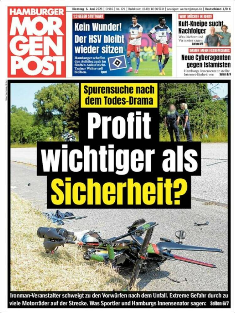 Portada de Hamburger Morgenpost  (Germany)