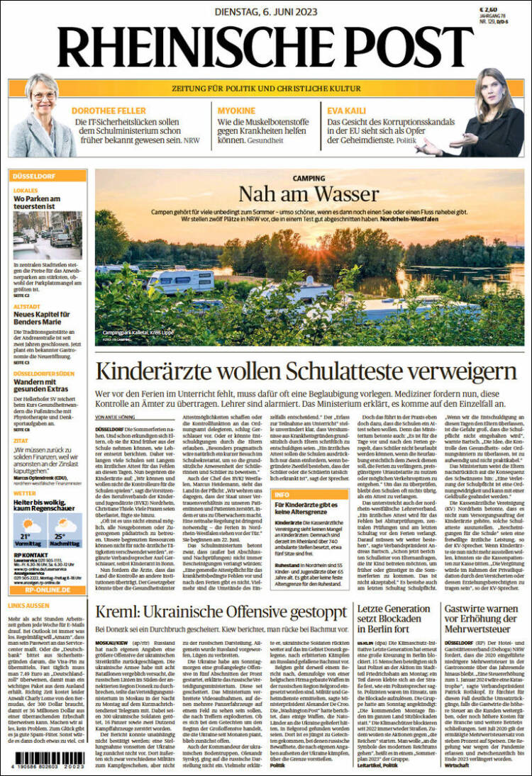 Portada de Rheinische Post (Germany)
