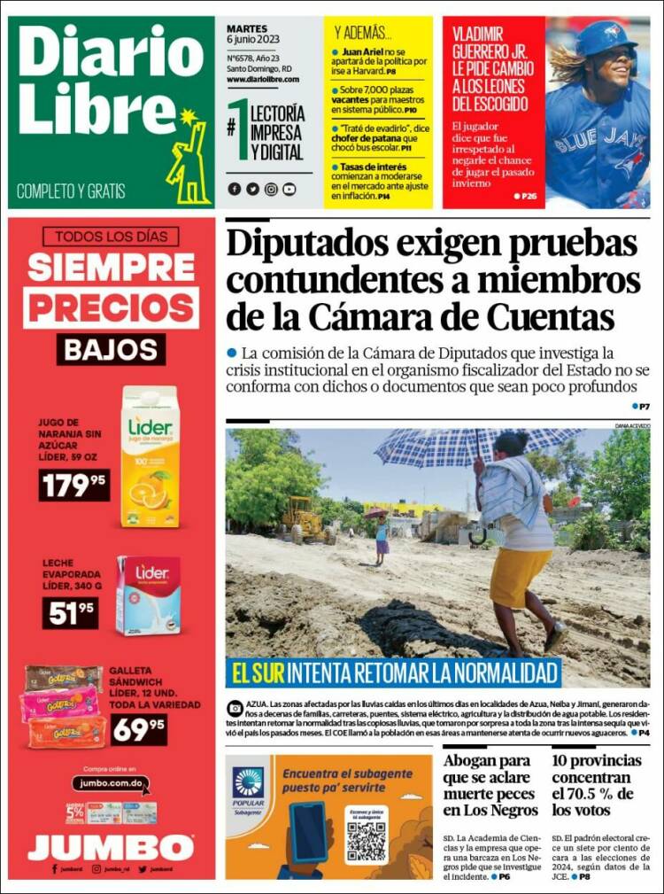 Portada de Diario Libre (Dominican Rep.)
