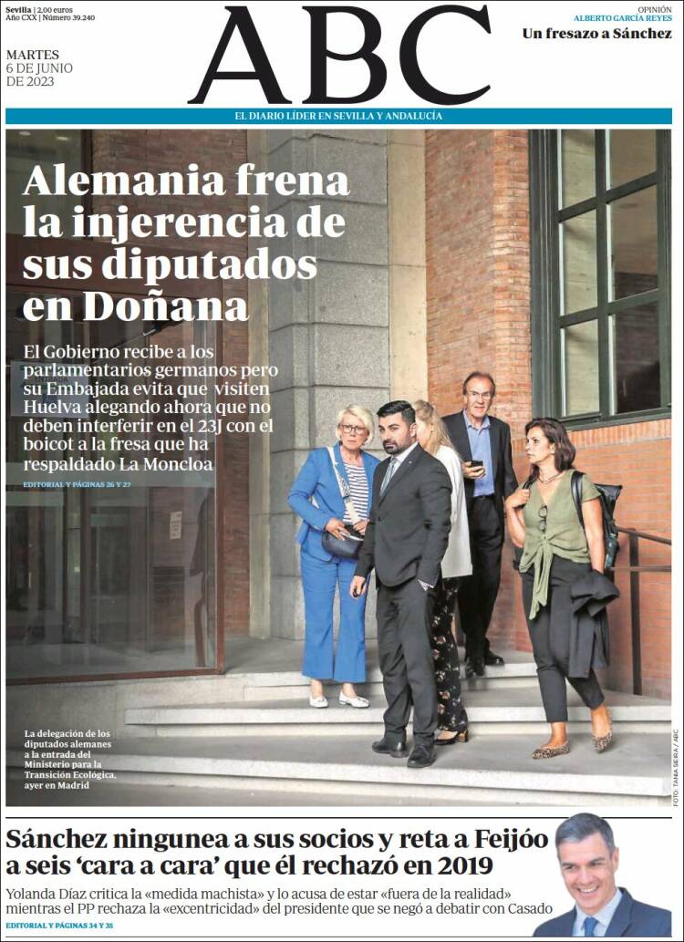 Portada de ABC - Sevilla (Spain)