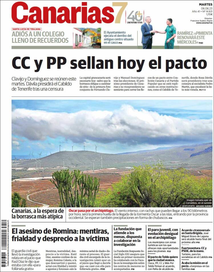 Portada de Canarias 7 (Spain)