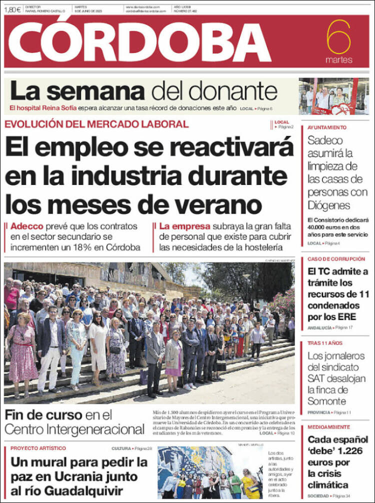Portada de Diario de Córdoba (Spain)
