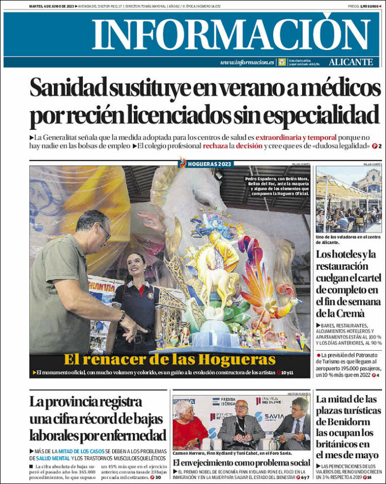 Portada de Diario Información (Spain)