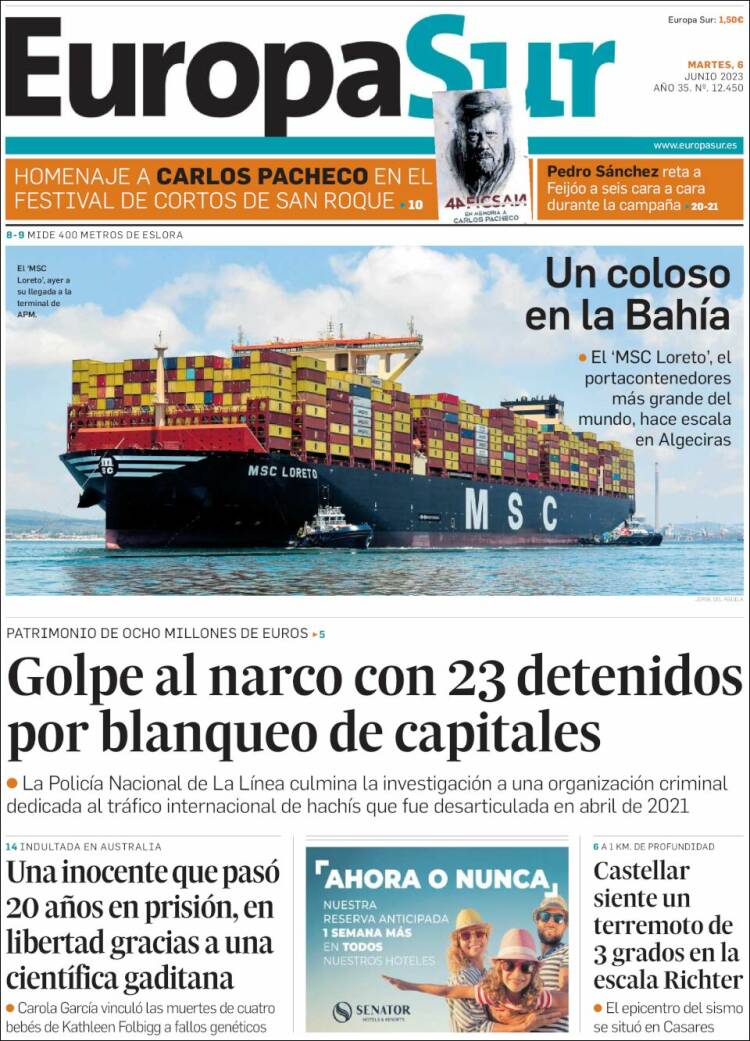 Portada de Europa Sur (Spain)