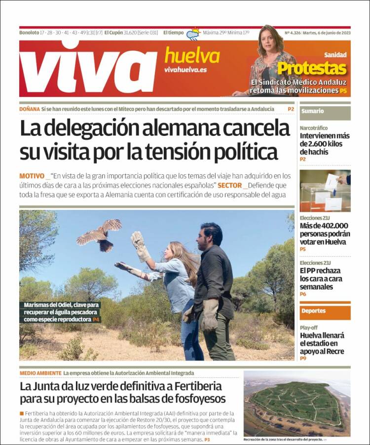 Portada de Viva Huelva (Spain)