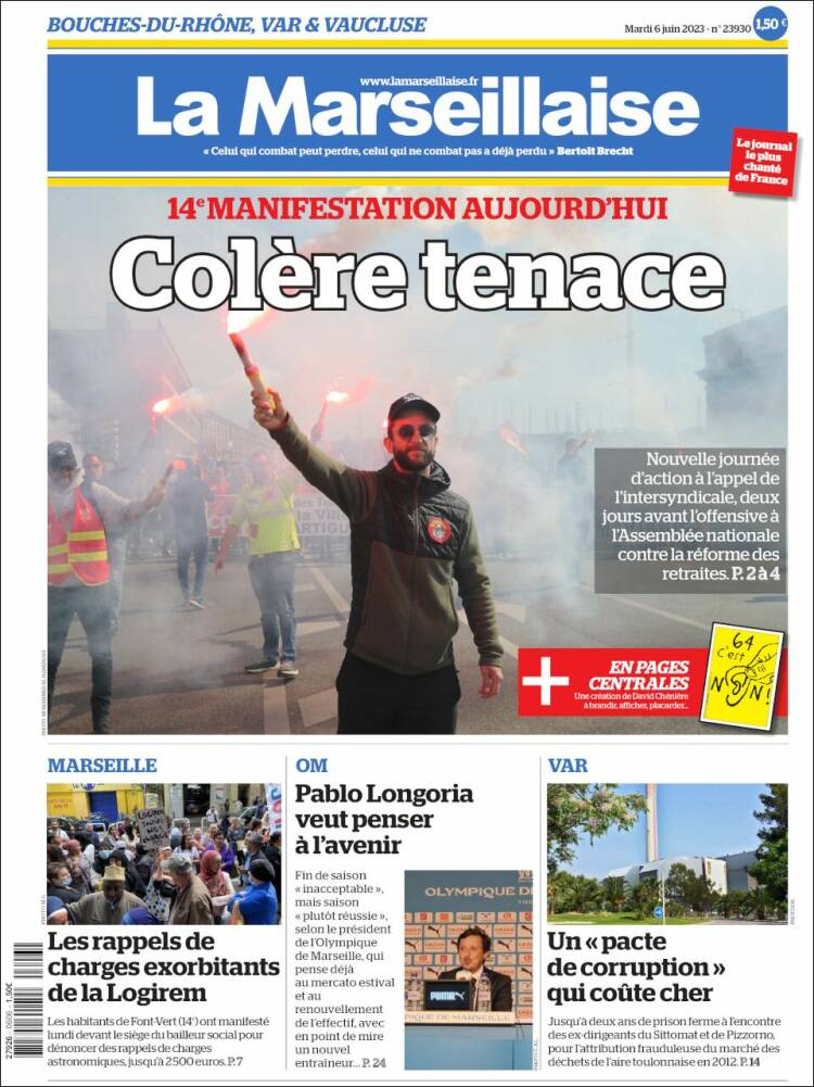 Portada de La Marseillaise (France)