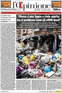 Portada de L'Opinione  delle Libertà (Italy)