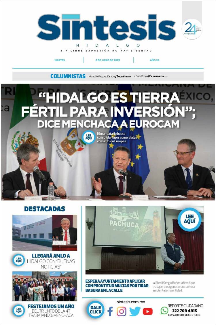 Portada de Sistesis - Hidalgo (México)