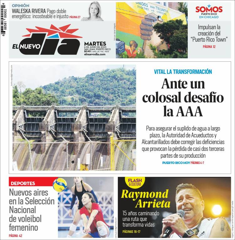 Portada de El Nuevo Día (Puerto Rico)