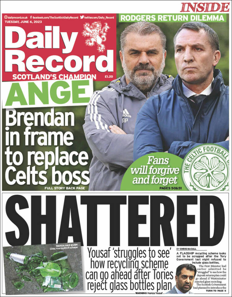Portada de Daily Record (United Kingdom)