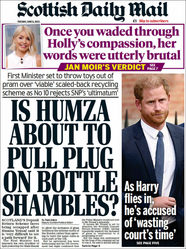 Portada de Scottish Daily Mail (United Kingdom)