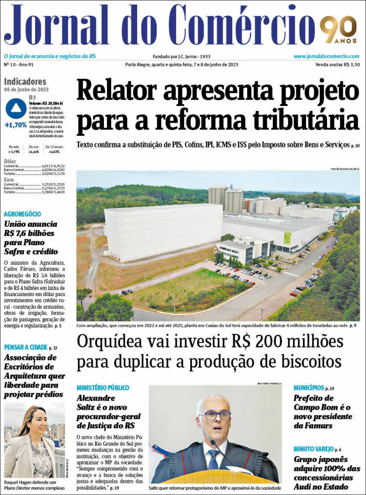 Portada de Jornal do Comércio (Brasil)