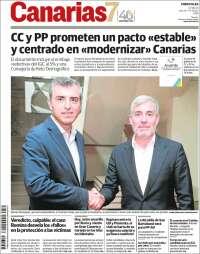 Portada de Canarias 7 (España)