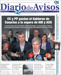 Portada de Diarios de Avisos (Spain)