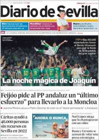 Portada de Diario de Sevilla (España)