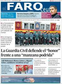 Portada de El Faro de Ceuta (España)