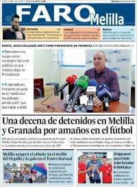 Portada de El Faro de Melilla (España)