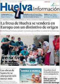 Portada de Huelva Información (España)