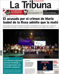 Portada de La Tribuna de Albacete (España)