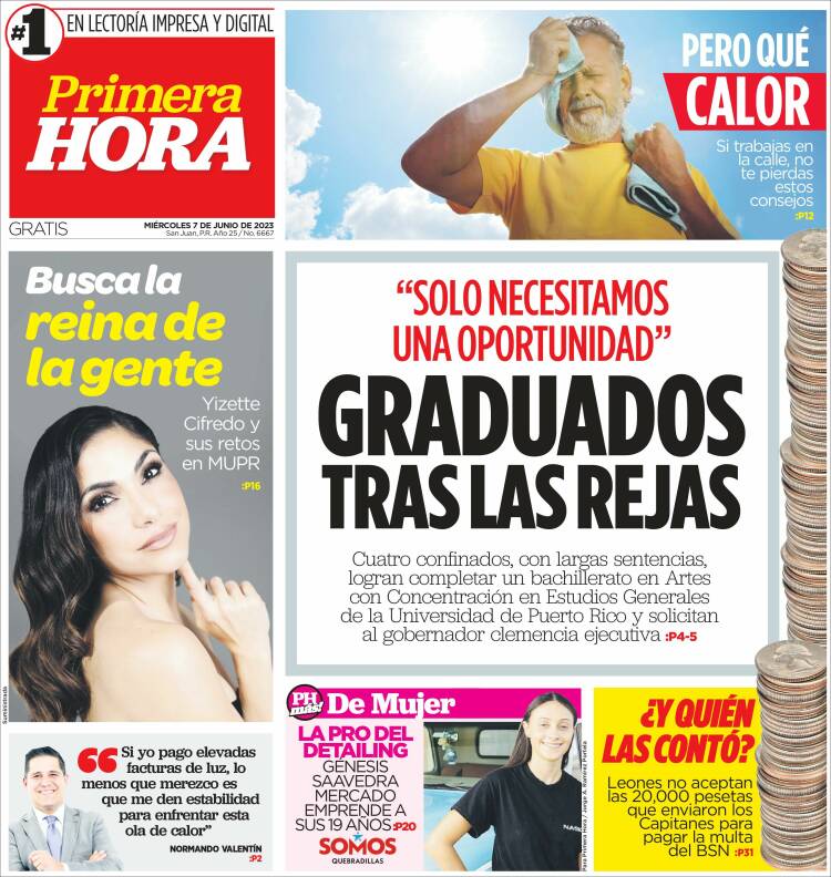 Portada de Primera Hora (Puerto Rico)