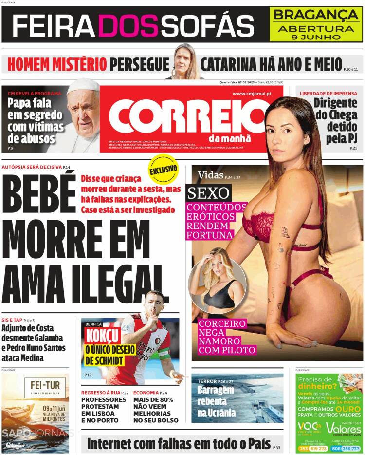 Portada de Correio da Manhã (Portugal)