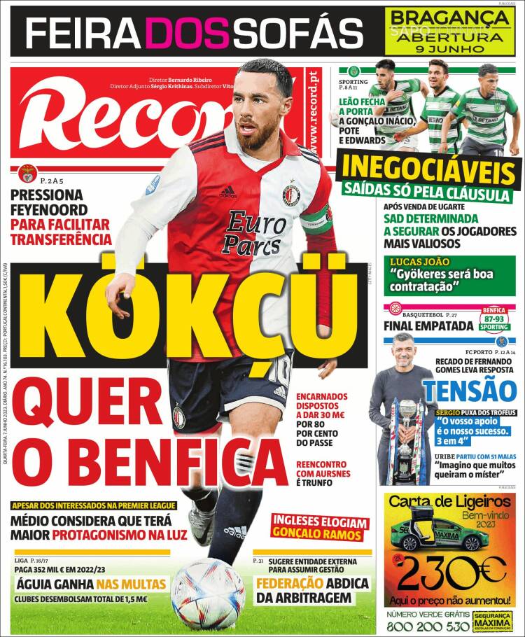 Portada de Record (Portugal)