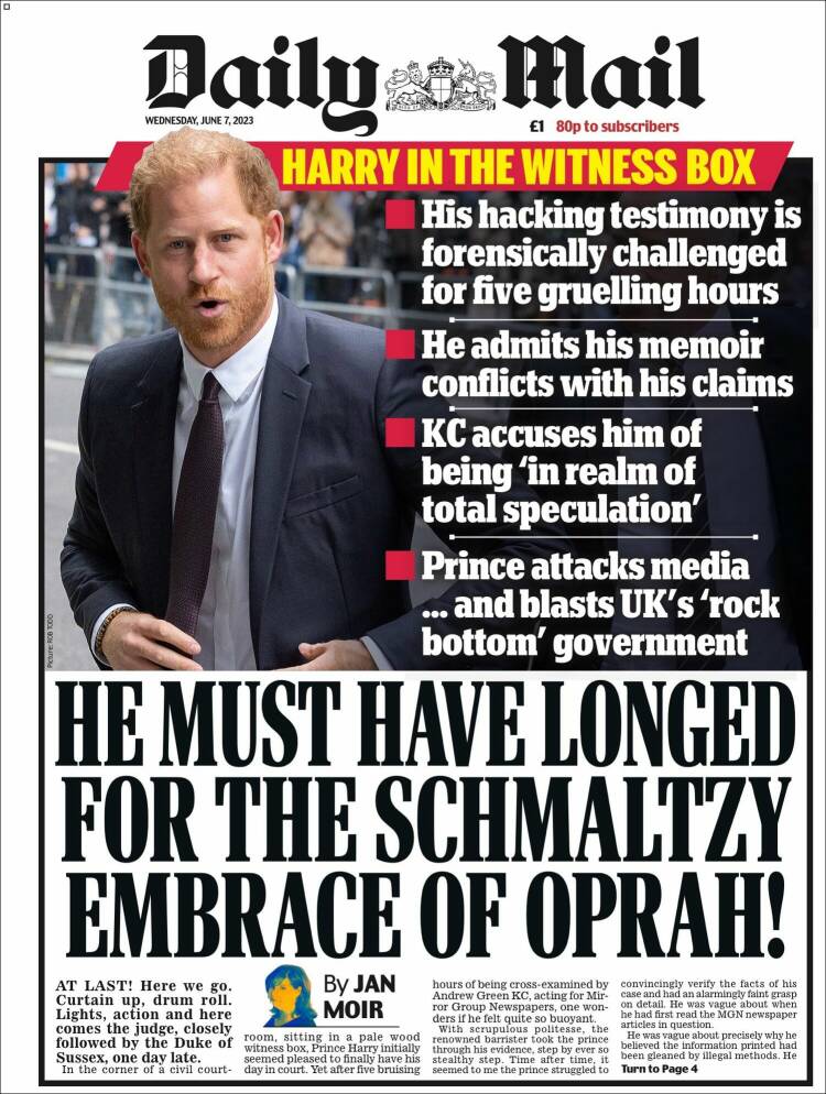 Portada de Daily Mail (United Kingdom)