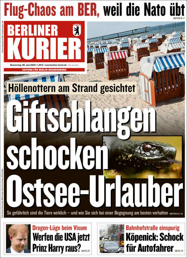 Portada de Berliner Kurier - Startseite BK (Alemania)