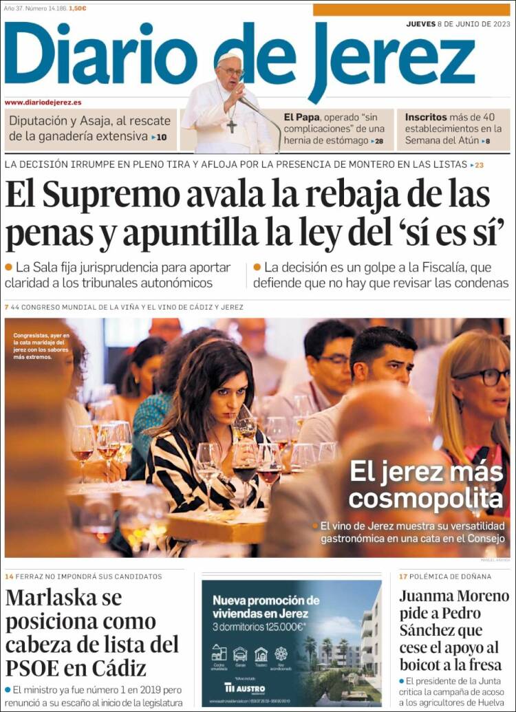 Portada de Diario de Jerez (España)