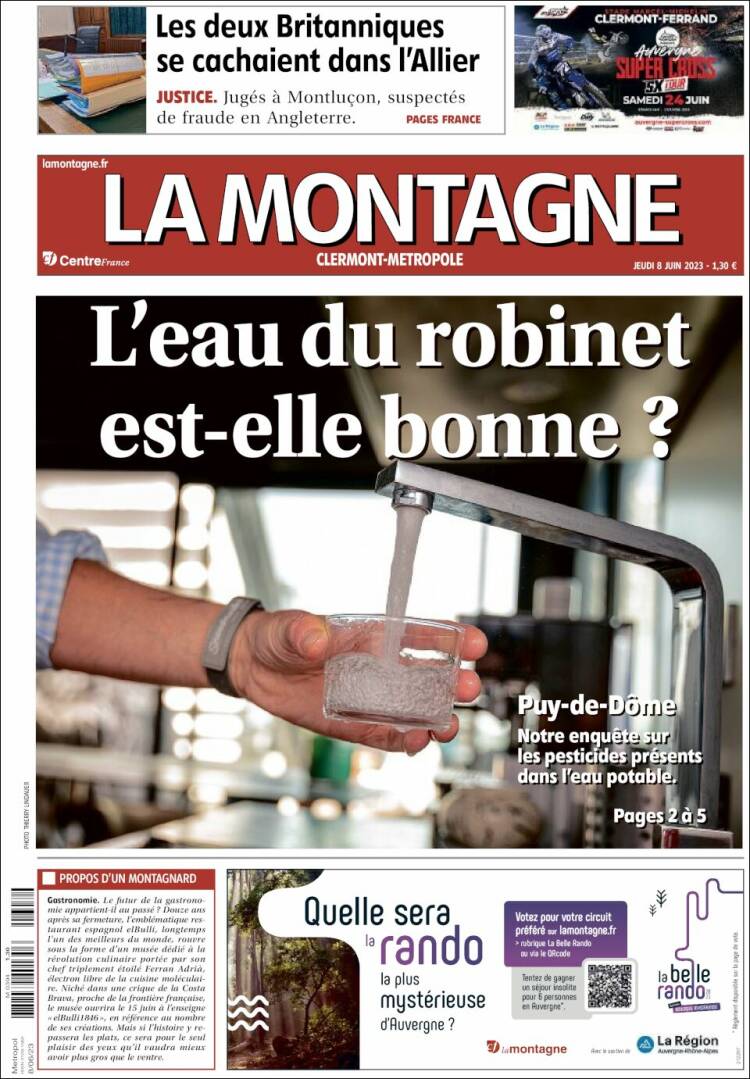Portada de La Montagne (Francia)