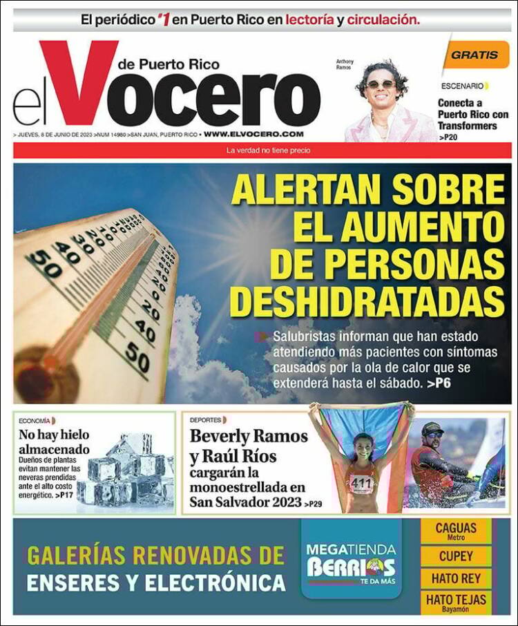 Portada de Vocero (Puerto Rico)