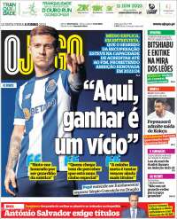 Portada de O Jogo (Portugal)