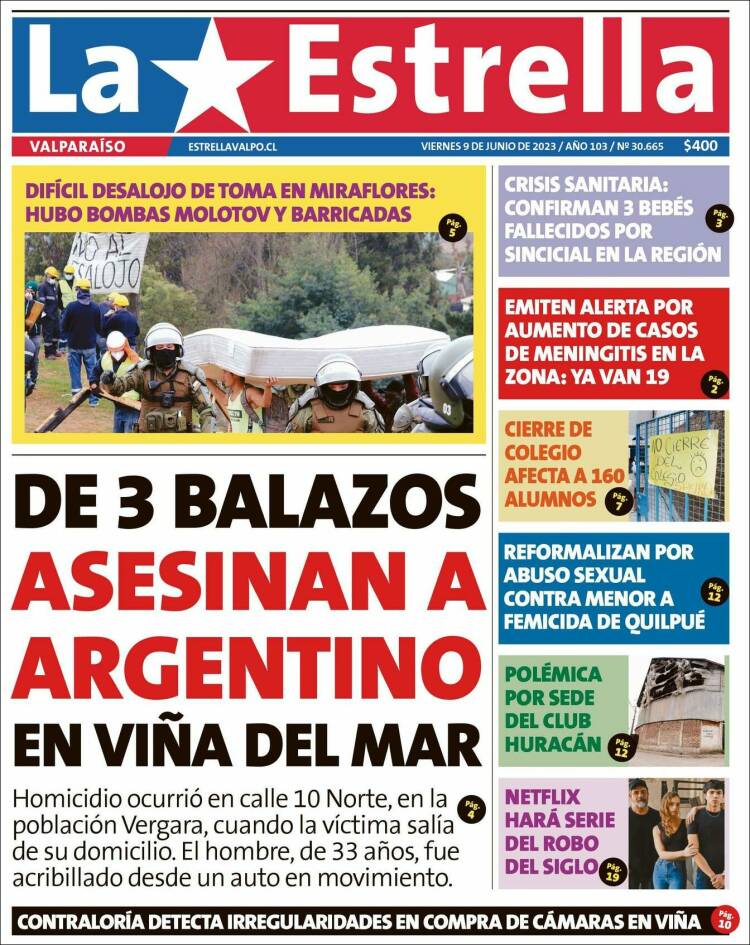 Portada de Estrella de Valparaiso (Chile)