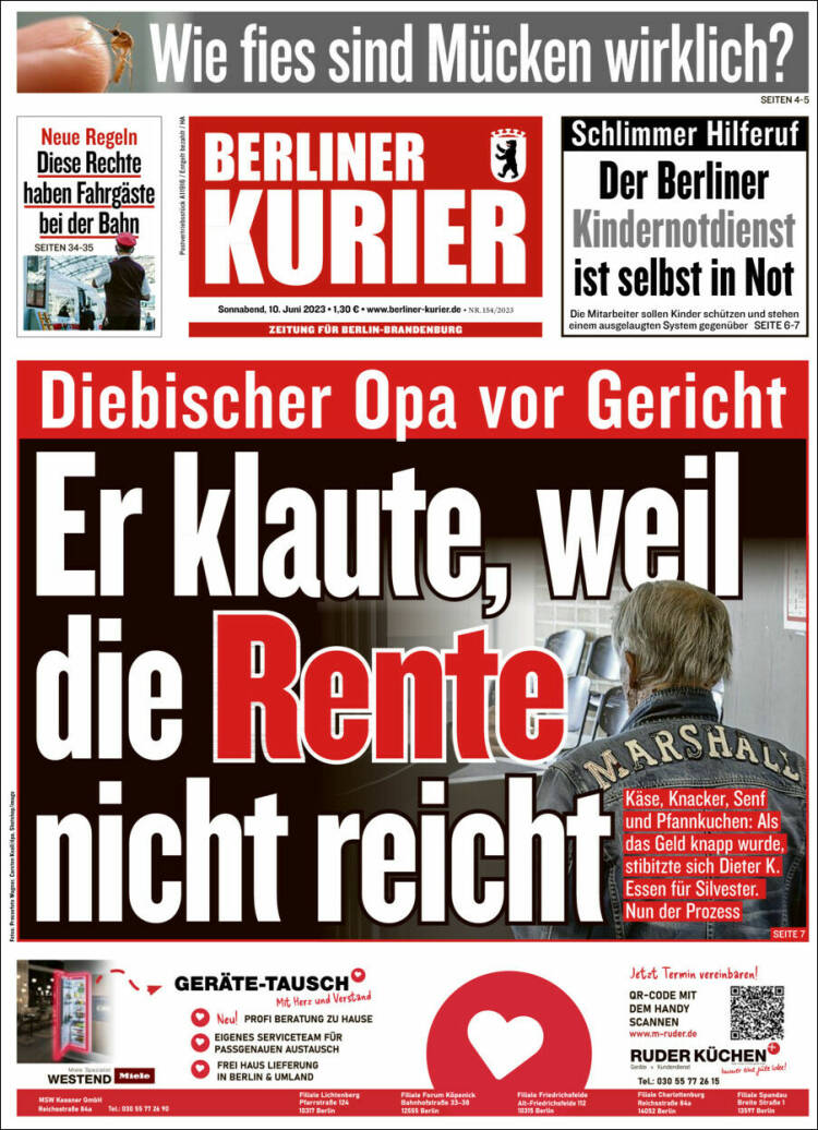 Portada de Berliner Kurier - Startseite BK (Alemania)