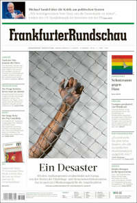 Portada de Frankfurter Rundschau (Alemania)