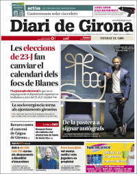 Portada de Diari de Girona (España)