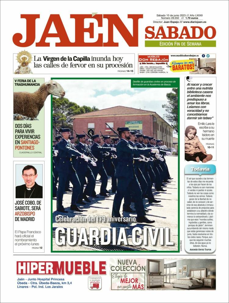 Portada de Diario Jaén (España)