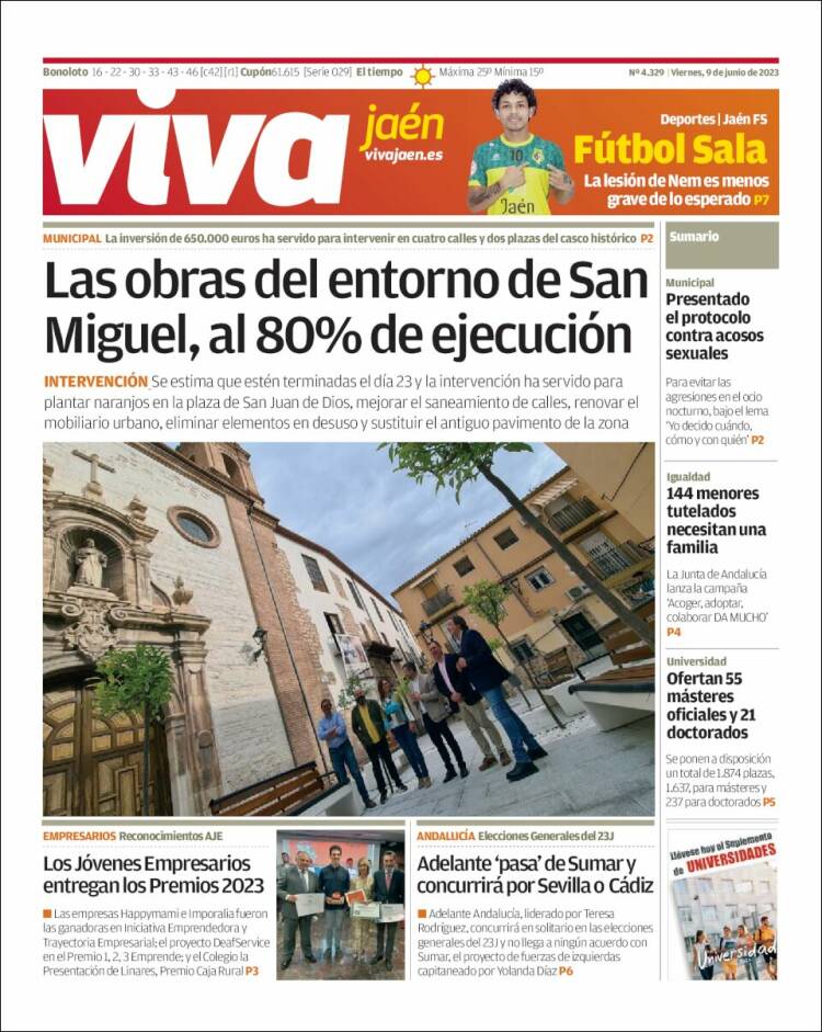 Portada de Viva Jaén (España)