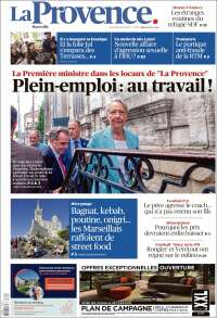 Portada de La Provence (Francia)