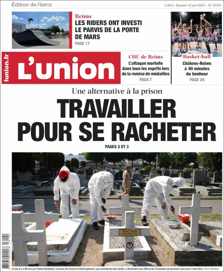 Portada de L'Union (Francia)