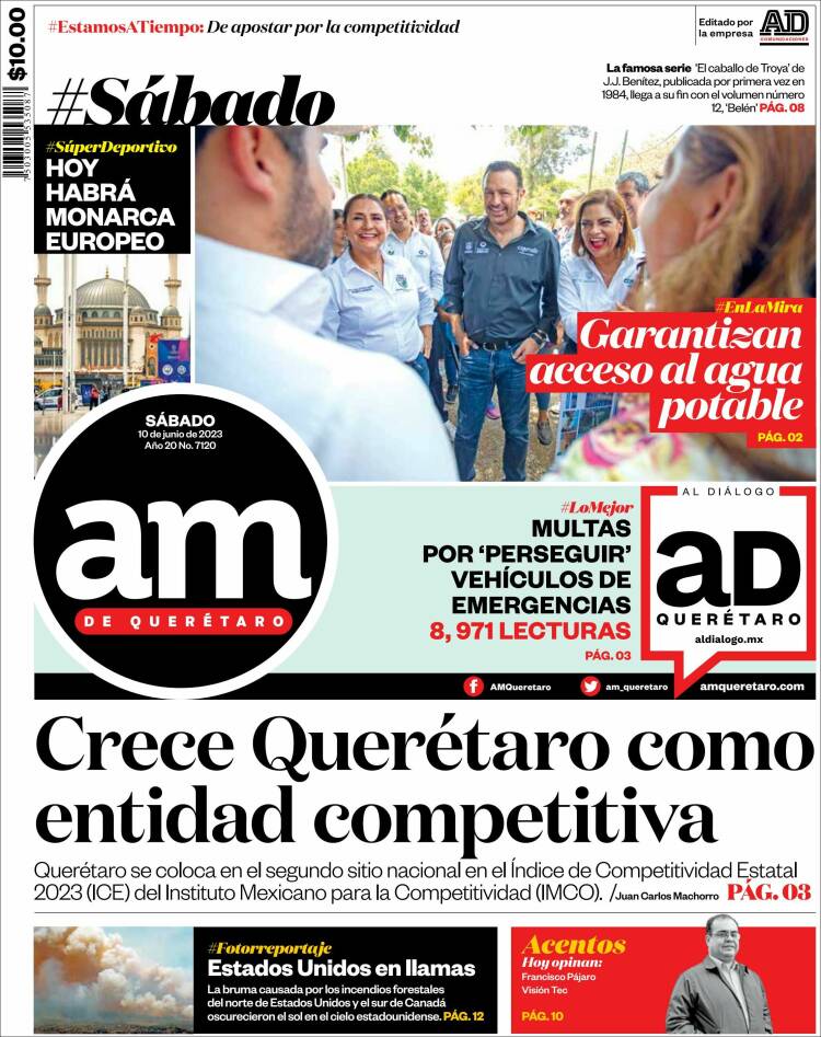 Portada de A.M. Querétaro (México)