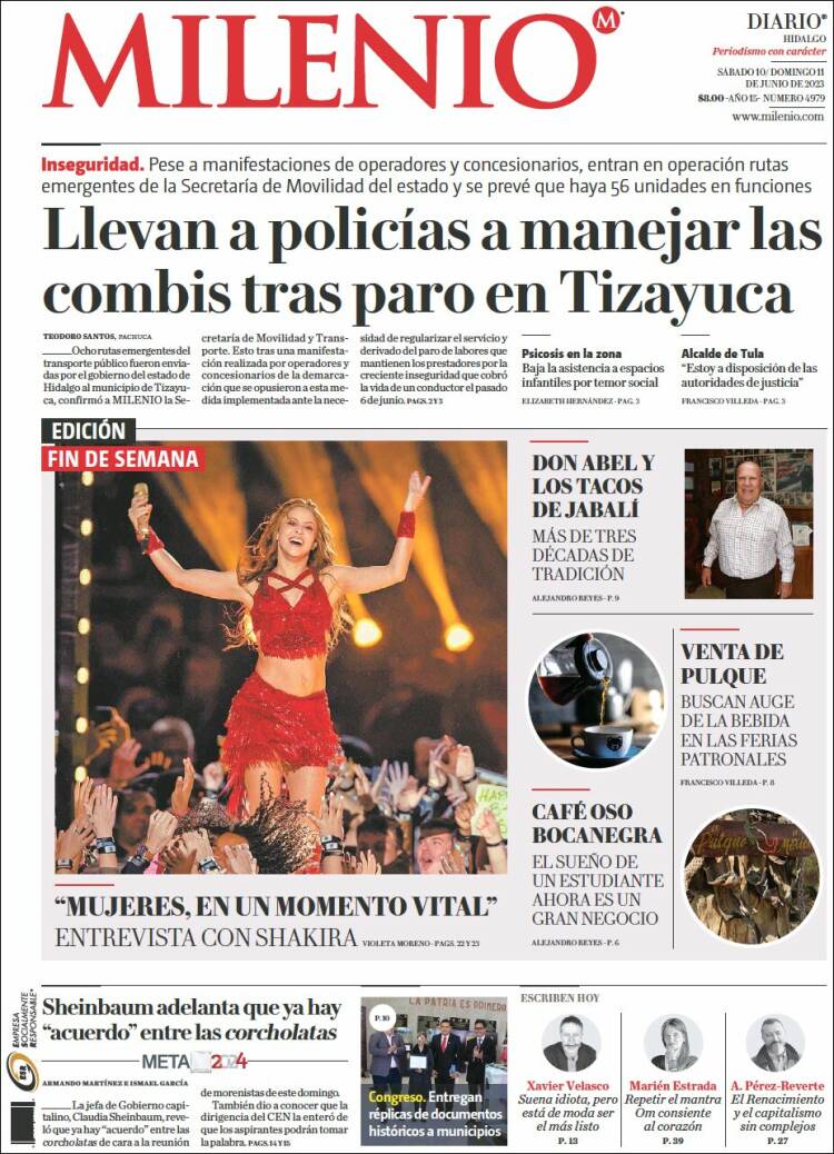 Portada de Milenio de Hidalgo (México)