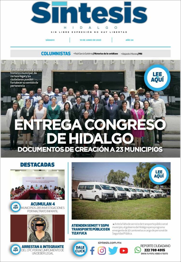 Portada de Sistesis - Hidalgo (México)