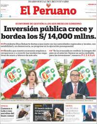 Portada de El Peruano (Perú)