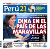 Portada de Perú 21 (Perú)