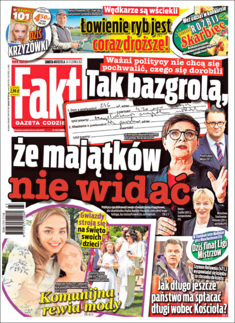 Portada de Fakt (Polonia)