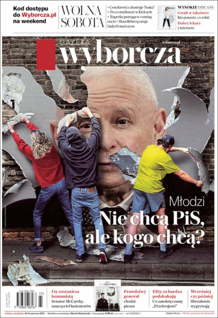 Portada de Gazeta Wyborcza (Polonia)