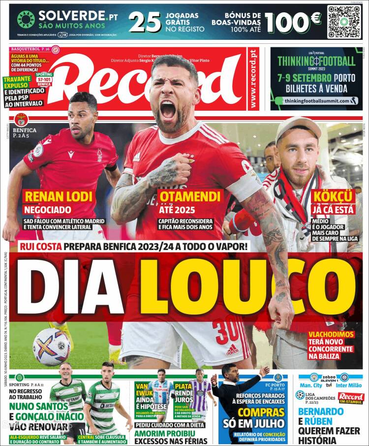 Portada de Record (Portugal)