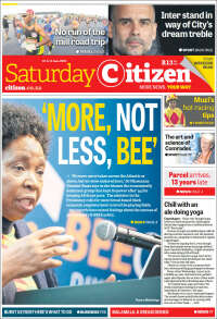 Portada de The Citizen (Sudáfrica)