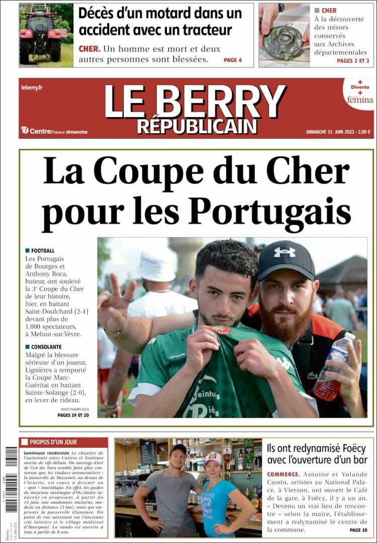 Portada de Berry Republicain (Francia)